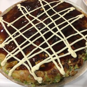 お好み焼きと焼きそばを合体☆お好み焼きそば♪